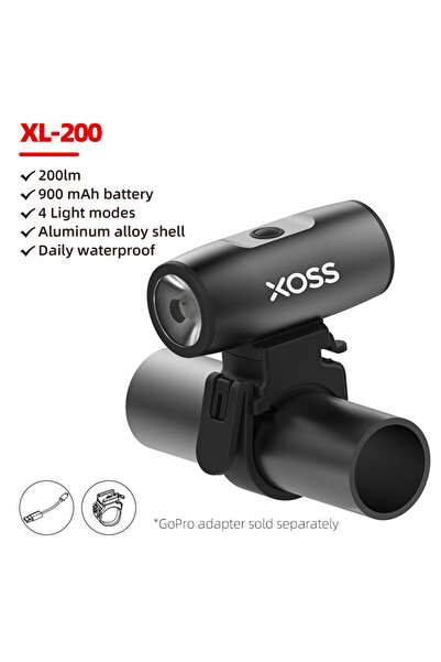 XOSS XL 200 200-3000 Lm Bike Light XL1200 Headlight Waterproof Rechargeable F...