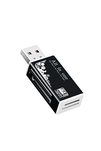 Choice black Alloy Card Reader 4 Ports USB2.0 Micro SD TF M2 MS Pro Duo MMC S...