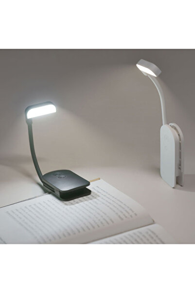 Choice F26-white-1pc LED Clip-On Reading Light – Adjustable, Portable & USB R...