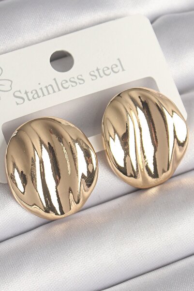 Inure Jewelry النحاس الذهب اللون المطرزة دائرة لوحة نموذج الأقراط النسائية