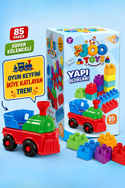 Joo Toys 85 Piece Building Block Set – Educational and Fun Multi-Block Toy - ...
