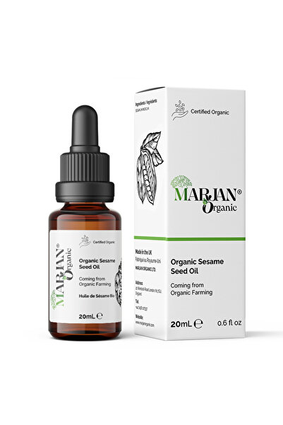 Marjan Organic Organic Sesame Seed Oil 20ml – Cold Pressed Face, Body & Hair ...