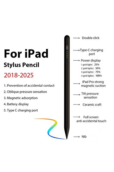 Choice3 BLACK Universal Stylus Pen for Android/iOS/Windows Tablets - Touch Sc...