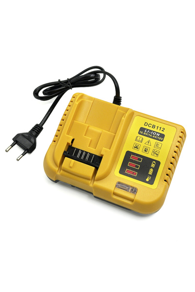 Choice شاحن بطارية DCB112 بقابس أوروبي بديل لبطاريات DeWalt الليثيوم أيون 12 ...