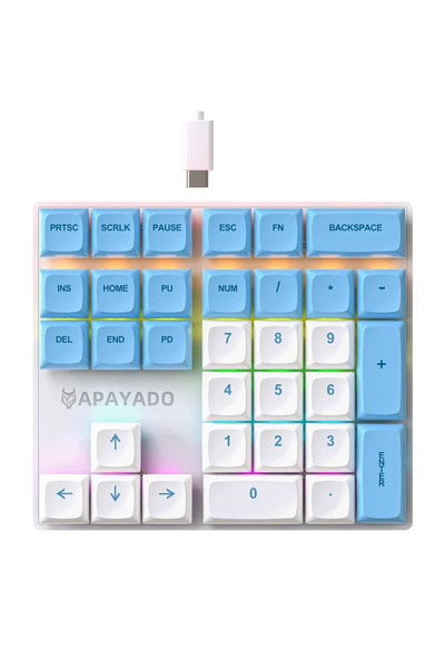 Choice blue switch BlueWhite K33 Wired Mechanical Numeric Keypad With Multi-c...
