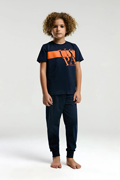 U.S. Polo Assn. 4-15 Years Old Licensed Us Polo Assn Boy's Team-Navy Blue