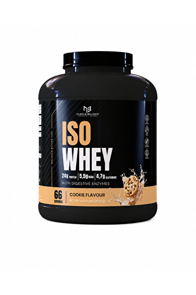 MUSCLE BALANCE Isolate Whey Protein 2000 gr 66 Servis Kurabiye
