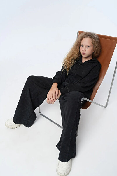 HAUSEkids 9-15 Years Old Aqua Crystal Girls' Suit-Black