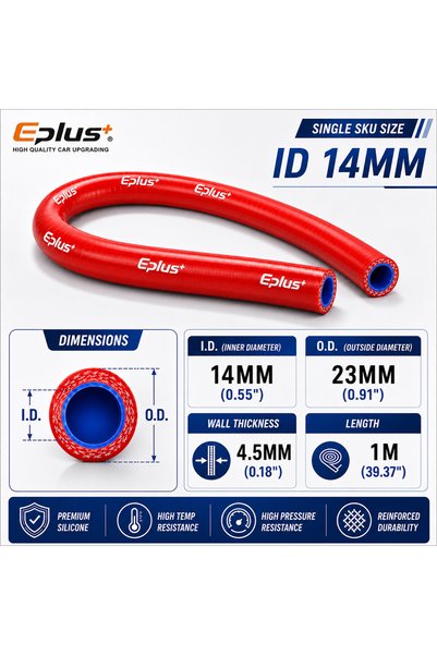 Choice I.D 14MM EPLUS Universal Silica Gel Tube 4 Layers 1 Meter Polyester Si...