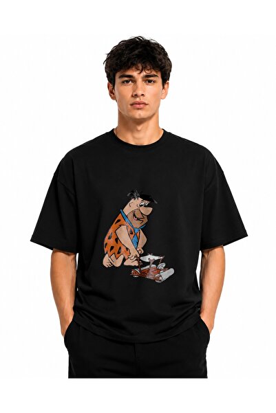 Inscriptie Tricou Unisex Bumbac Premium Casual " Fred Flinston "