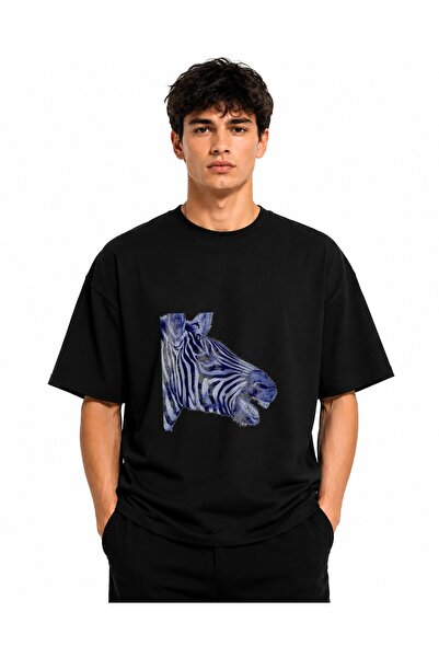 Inscriptie Tricou Unisex Bumbac Premium Casual " Cap de zebra "