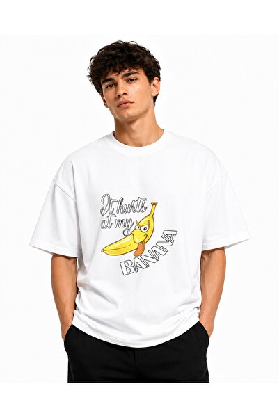 Inscriptie Tricou Unisex Bumbac Premium Casual " Banana "