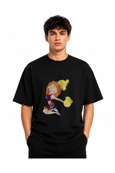 Inscriptie Tricou Unisex Bumbac Premium Casual " Kim Possible, for cheerleadi...