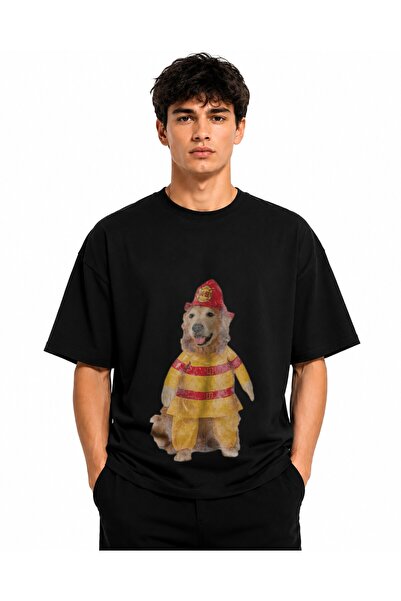 Inscriptie Tricou Unisex Bumbac Premium Casual " Caine pompier "