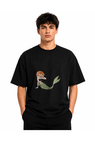 Inscriptie Tricou Unisex Bumbac Premium Casual " Kim Possible sirena "