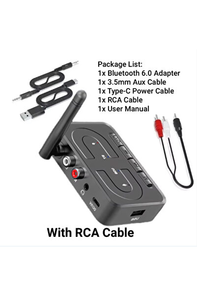 Choice With RCA Bluetooth 6.0 Audio Receiver Wireless Music Adapter 3.5mm Jac...