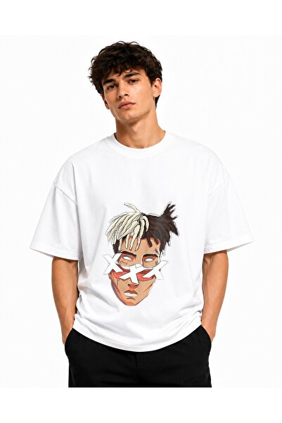 Inscriptie Unisex Βαμβακερό T-shirt Υψηλής Ποιότητας "Σχέδιο καρτούν με ράπερ "