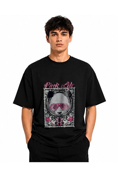 Inscriptie Ουνισέξ Βαμβακερό T-shirt Υψηλής Ποιότητας  "Pink life "