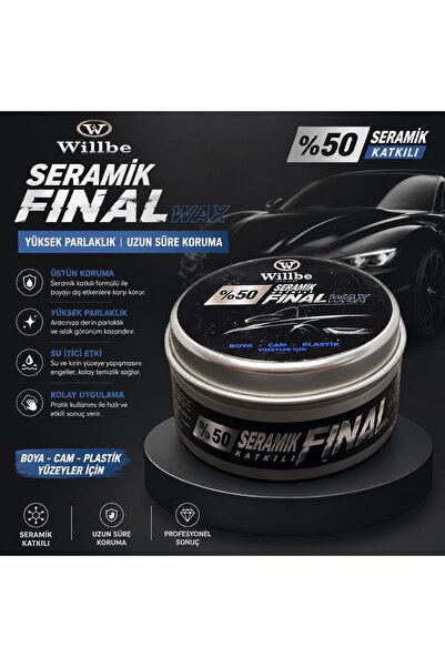 Willbe Seramik Katkılı Final Wax 150 ml