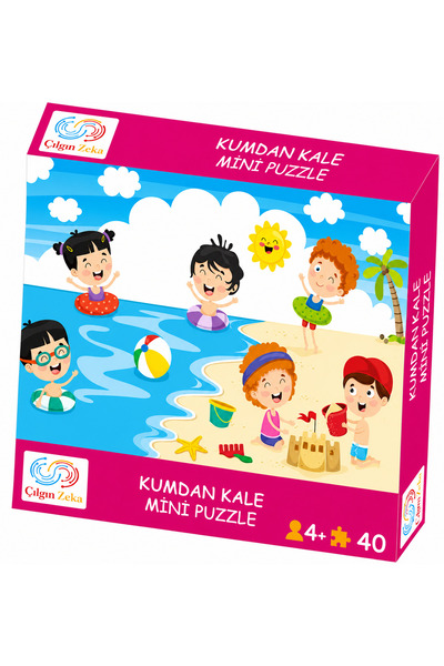 Çılgın Zeka Kumdan Kale Mini Puzzle 40 Parça 3-7 Yaş Çocuk Puzzle Yapboz