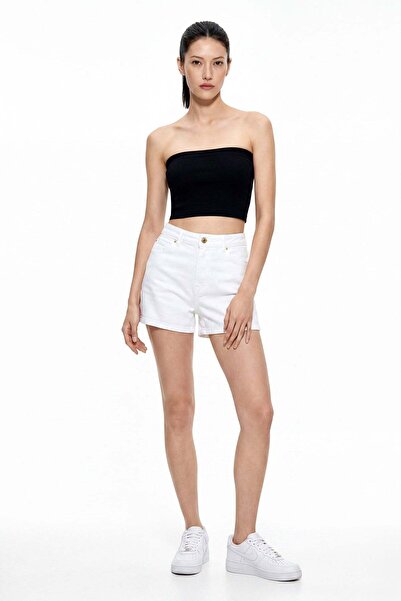 HAKKE Women's High Waist Basic Jean Shorts