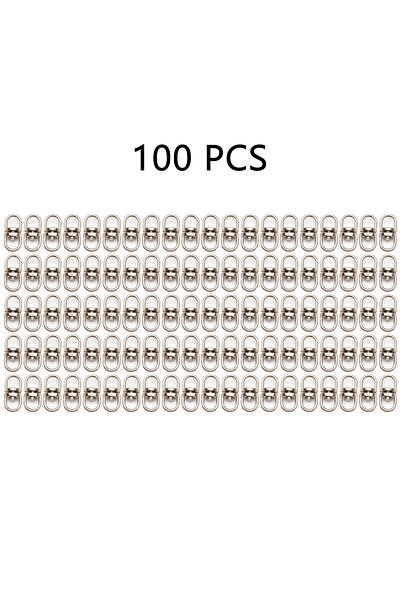 Choice WWPJ3009-001-100 قطع 30/50/100 قطعة حلقة معدنية دوارة بـ 8 حلقات لربط ...