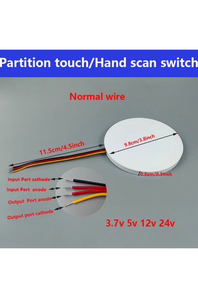 Choice4 Normal Wire White Dc3.7V 5V 12V 24V Wood Panel Led Touch Sensor Dimme...