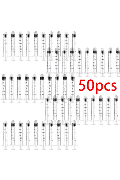 Choice1 50Pcs 3ml Luer 3ml Luer Lock Syringe Disposable Sampler Glue Dispense...