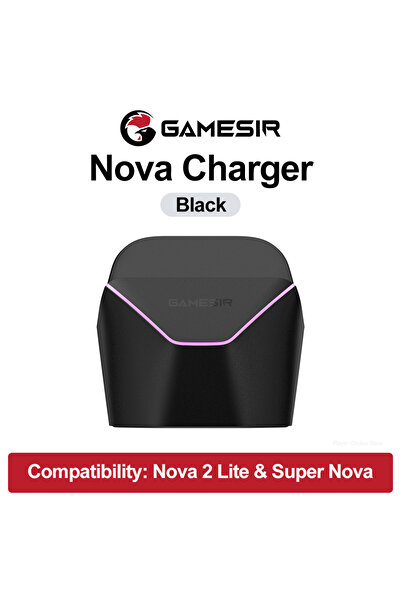 Choice قاعدة شحن GameSir Gamepads باللون الأسود Nova 2 Lite Super Nova محطة ش...