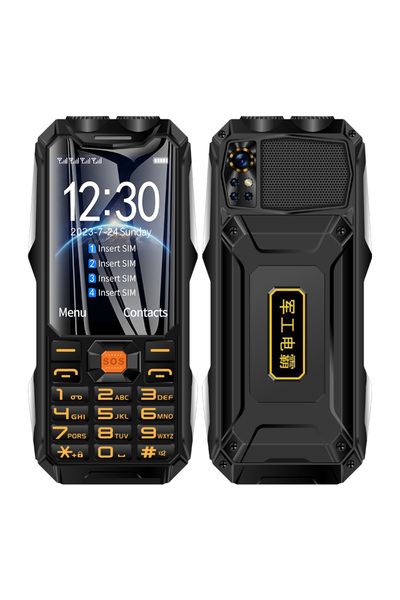 Choice Standard Black Q9 GSM 2G Network Mobile Phone 4 SIM Cards Rugged Bar C...