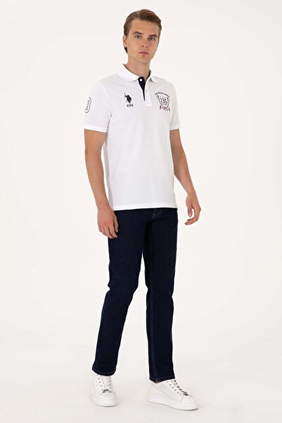 U.S. Polo Assn. U.S. Polo Assn. Men's Straight Fit 98% Cotton Jean Trousers -...