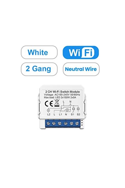 Choice مفتاح إضاءة ذكي صغير AVATTO WSM16-W2 بتقنية الواي فاي، يدعم 1/2/3/4 مف...