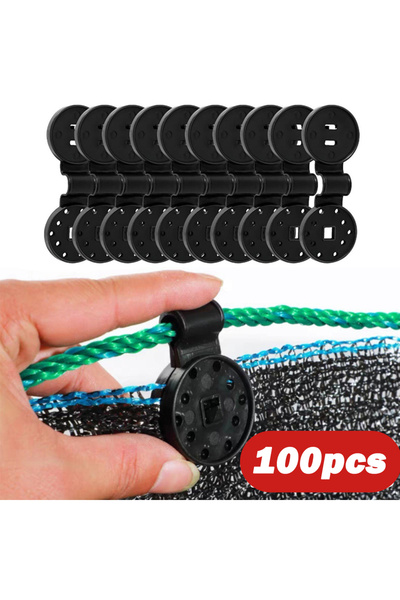 Choice FSWGDKK-100PCS 10/100 قطعة مشابك بلاستيكية شديدة التحمل بقفل لتثبيت قم...