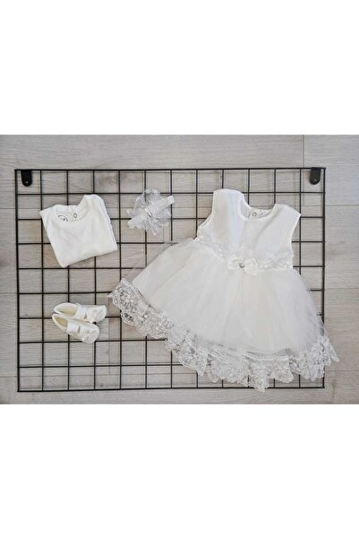 Petite Ponpon Baby Ponpon Baby O-6 Ay Kız Bebek 4lü Mevlüt Takım Elbise Set Ö...