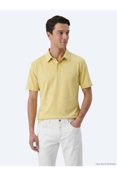 Kip Tricou verde ulei, simplu, din amestec de bumbac