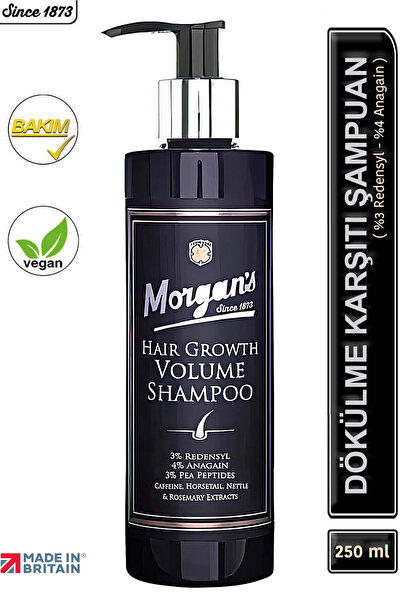 Morgan's Pomade شامبو لنمو الشعر - شامبو مجدد مضاد لتساقط الشعر 250 مل