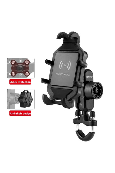 Choice Uncharge - handlebar Motorcycle Wireless Charging Phone Holder Cradle ...