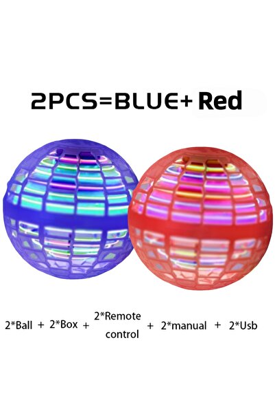 Choice4 كرة طائرة زرقاء وحمراء، كرة كونية مضيئة بإضاءة LED ملونة، يتم التحكم ...