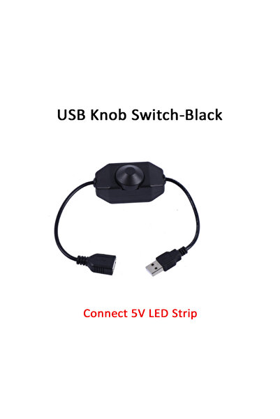 Choice1 USB Knob Black LED Knob Dimmer USB Switch 5V USB 12V 24V DC LED Dimme...