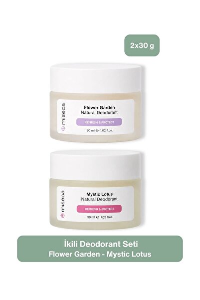 miseca İkili Doğal Deodorant Seti | Flower Garden - Mystic Lotus
