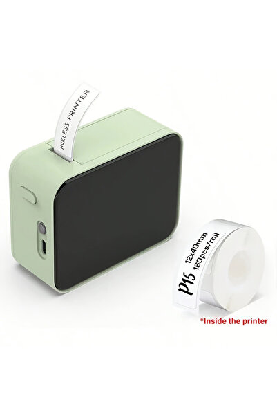 Choice1 green Marklife P15 Portable Thermal Label Printer Mini Self-Adhesive ...