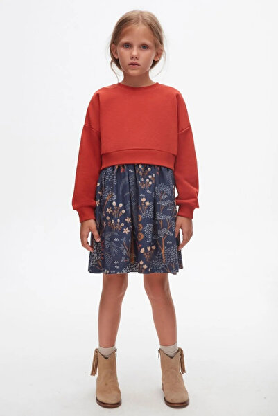 HAUSEkids 4-8 Years Wintage Premium Girls' Sweat Dress