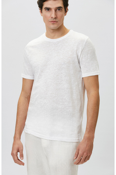 Network Beyaz Basic T-shirt