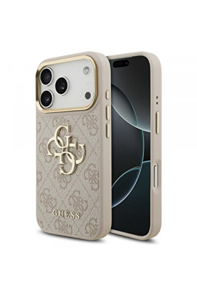 Apple Husa pentru iPhone 17 Pro, Guess, Big 4G Logo Classic, Roz Aurie