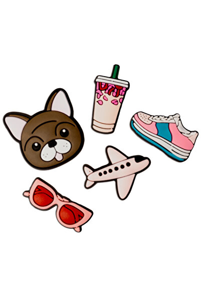 OEM Sticker 3D Lifestyle pentru Husa Telefon / Tableta, Set 5 bucati, Roz