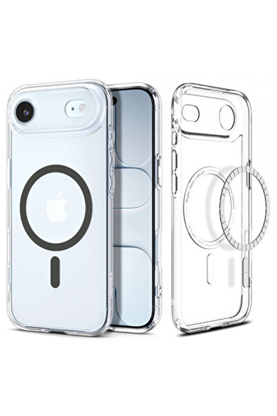 Apple Husa MagSafe pentru iPhone 17 Air, Spigen, Ultra Hybrid, Gri