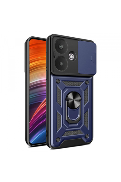 Xiaomi Husa pentru Redmi 13C 5G, Techsuit, CamShield, Albastra
