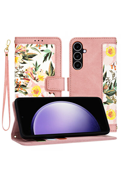 Samsung Husa pentru Galaxy S23 FE S711, Techsuit, FlipCraft, Roz