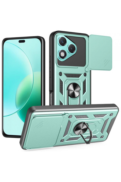 HONOR Husa pentru 400 Lite, Techsuit, CamShield, Verde