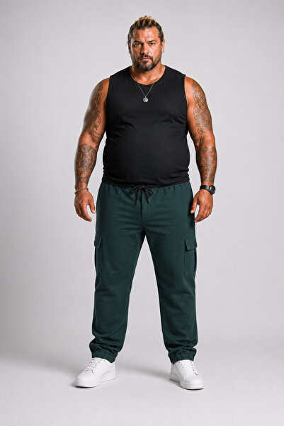 MocGrande Large Size Men's Plain Commando Sweatpants 22520 Nefti
